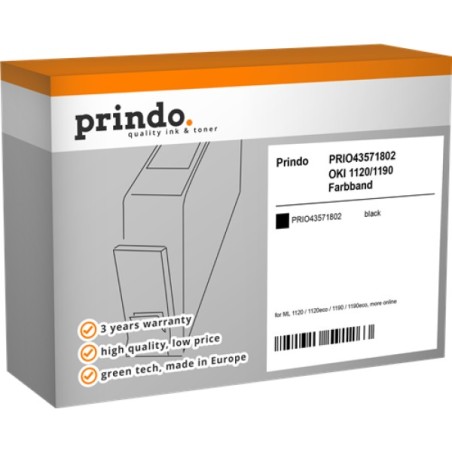 ORIGINAL Prindo Nastro colorato nero PRIO43571802 Basic