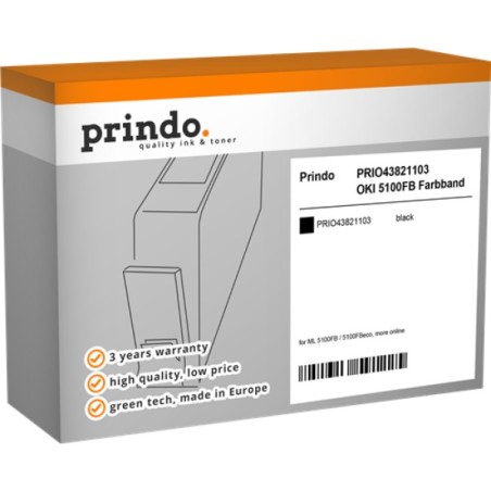 ORIGINAL Prindo Nastro colorato nero PRIO43821103 Basic