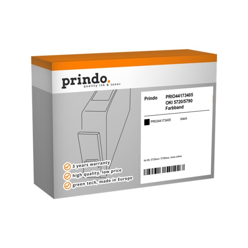 ORIGINAL Prindo Nastro colorato nero PRIO44173405 Basic