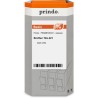 ORIGINAL Prindo Nastro Nero su bianco PRSBBTZE221 Basic compatibile con Brother TZe-221, 9 mm x 8 m, laminato
