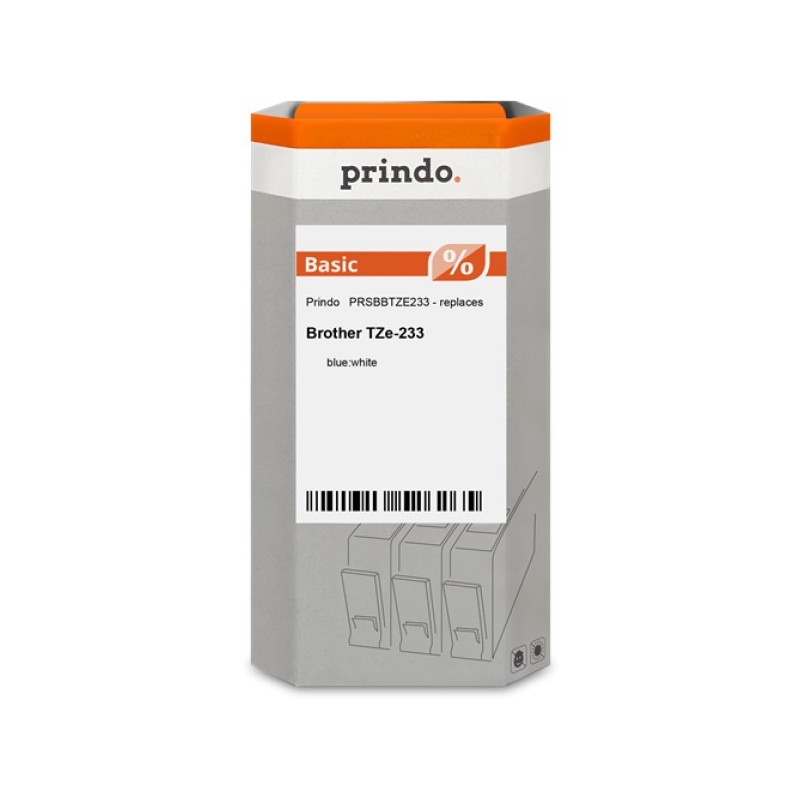 ORIGINAL Prindo Nastro Blu su bianco PRSBBTZE233 Basic