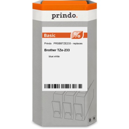 ORIGINAL Prindo Nastro Blu su bianco PRSBBTZE233 Basic