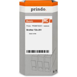 ORIGINAL Prindo Nastro Nero su bianco PRSBBTZE251 Basic