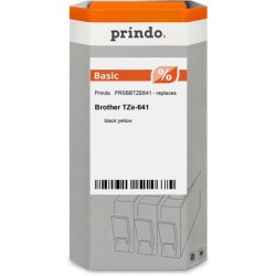 ORIGINAL Prindo Nastro Nero su giallo PRSBBTZE641 Basic