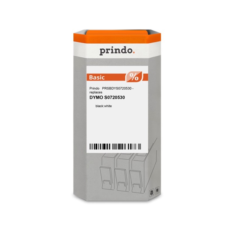 ORIGINAL Prindo Nastro Nero su bianco PRSBDYS0720530 Basic