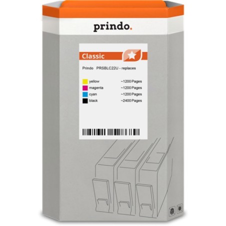 ORIGINAL Prindo Multipack nero / ciano / magenta / giallo PRSBLC22U Classic