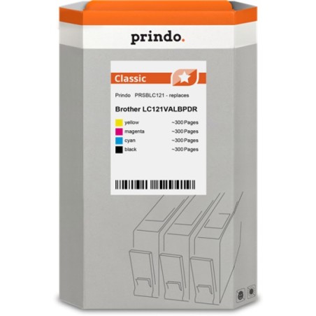 ORIGINAL Prindo Multipack nero / ciano / magenta / giallo PRSBLC121 Classic