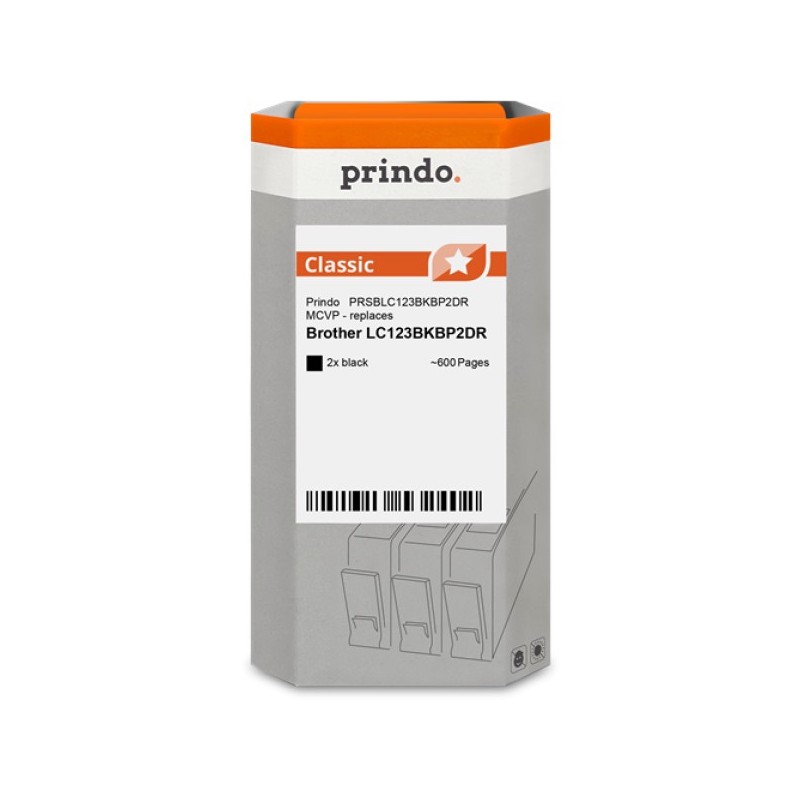 ORIGINAL Prindo Multipack nero PRSBLC123BKBP2DR MCVP Classic