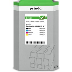 ORIGINAL Prindo Multipack nero / ciano / magenta / giallo PRSBLC123VALBPDRG Green ~2400 Seiten