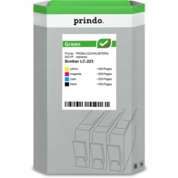 ORIGINAL Prindo Multipack nero / ciano / magenta / giallo PRSBLC223VALBPDRG MCVP Green