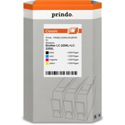 ORIGINAL Prindo Multipack nero / ciano / magenta / giallo PRSBLC229XLVALBPDR Classic XL