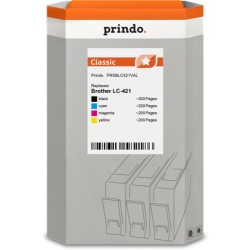 ORIGINAL Prindo Multipack nero / ciano / magenta / giallo PRSBLC421VAL Classic ~800 Seiten