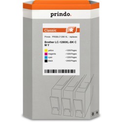 ORIGINAL Prindo Multipack nero / ciano / magenta / giallo PRSBLC1280 Classic XL Prindo BASIC: L'alternativa economica per Brothe