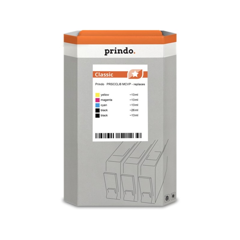 ORIGINAL Prindo Multipack nero / ciano / magenta / giallo PRSCCLI8 MCVP Classic