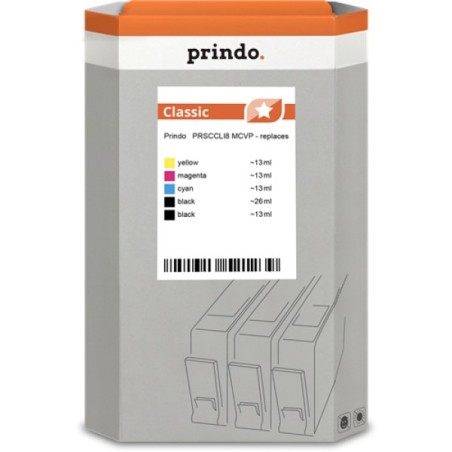 ORIGINAL Prindo Multipack nero / ciano / magenta / giallo PRSCCLI8 MCVP Classic
