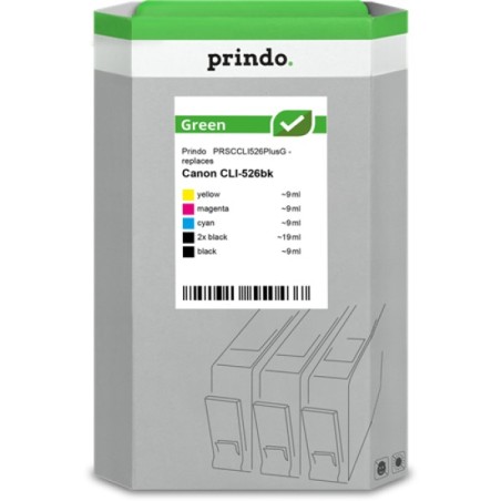 ORIGINAL Prindo Multipack nero / ciano / magenta / giallo PRSCCLI526PlusG Green