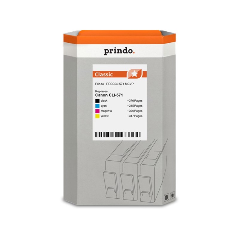 ORIGINAL Prindo Multipack nero / ciano / magenta / giallo PRSCCLI571 MCVP Classic