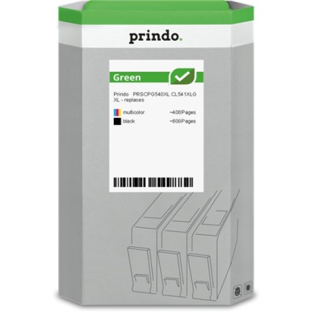 ORIGINAL Prindo Multipack nero / differenti colori PRSCPG540XL CL541XLG Green XL Prindo GREEN: riciclato e rigenerato, di alta q