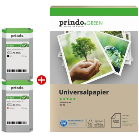ORIGINAL Prindo Value Pack nero / differenti colori PRSCPG540XL CL541XLG MCVP Green XL ~1000 Seiten