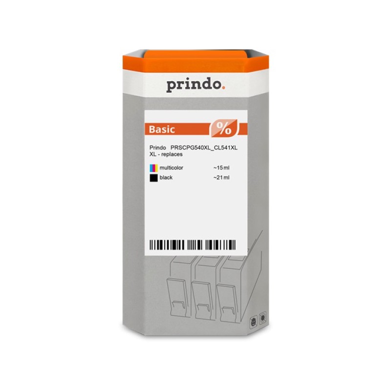ORIGINAL Prindo Multipack nero / differenti colori PRSCPG540XL_CL541XL Basic XL Prindo BASIC: L'alternativa economica per Canon 