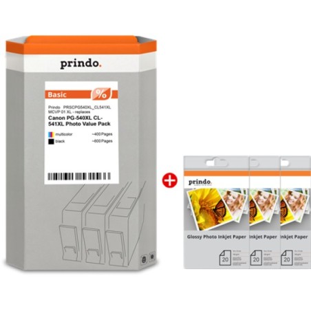 ORIGINAL Prindo Value Pack nero / differenti colori PRSCPG540XL_CL541XL MCVP 01 Basic XL Prindo BASIC: l'alternativa a basso cos