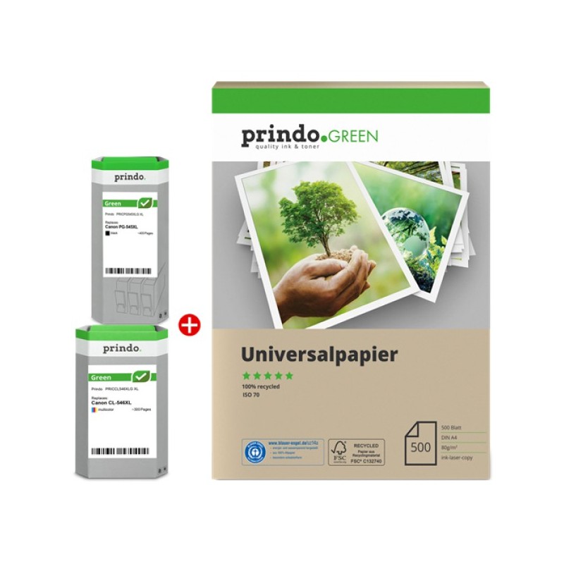 ORIGINAL Prindo Value Pack nero / differenti colori PRSCPG545XL_CL546XLG MCVP Green XL ~700 Seiten
