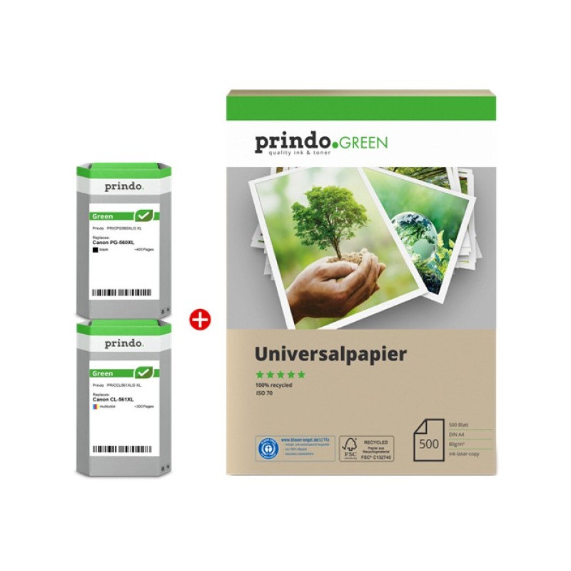 ORIGINAL Prindo Value Pack nero / differenti colori PRSCPG560XL_CL561XLG MCVP Green XL ~700 Seiten