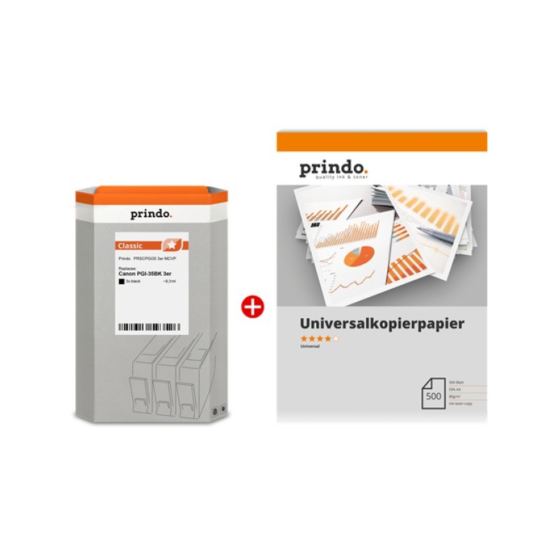ORIGINAL Prindo Value Pack nero PRSCPGI35 3er MCVP Classic