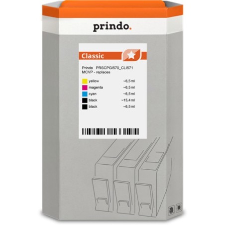 ORIGINAL Prindo Multipack nero / ciano / magenta / giallo PRSCPGI570_CLI571 MCVP Classic