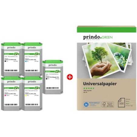 ORIGINAL Prindo Value Pack nero / ciano / magenta / giallo PRSCPGI580_CLI581XXLG MCVP Green XXL ~9364 Seiten