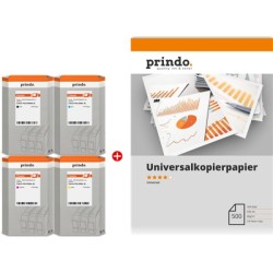 ORIGINAL Prindo Value Pack nero / ciano / magenta / giallo PRSCPGI2500XL MCVP Classic XL ~7070 Seiten