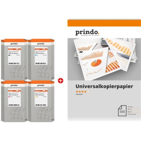 ORIGINAL Prindo Value Pack nero / ciano / magenta / giallo PRSCPGI2500XL MCVP Classic XL ~7070 Seiten