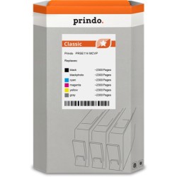 ORIGINAL Prindo Multipack nero / Nero (Foto) / ciano / magenta / giallo / Grigio PRSE114 MCVP Classic