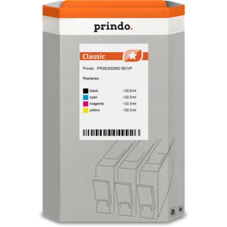 ORIGINAL Prindo Multipack nero / ciano / magenta / giallo PRSES02060 MCVP Classic