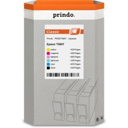 ORIGINAL Prindo Multipack nero / ciano / magenta / giallo / ciano (chiaro) / magenta (chiaro) PRSET0807 Classic