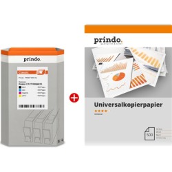 ORIGINAL Prindo Value Pack nero / ciano / magenta / giallo / Bianco PRSET10H6 MCVP Classic XL