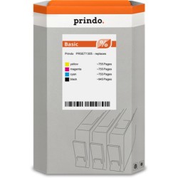ORIGINAL Prindo Multipack nero / ciano / magenta / giallo PRSET1305 Basic compatibile per Epson T1305 (T1301 - T1304)