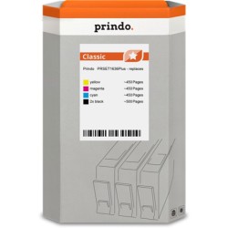 ORIGINAL Prindo Multipack nero / ciano / magenta / giallo PRSET1636Plus Classic alternativa per Epson 2x T1631 + 1x T1632 + 1x T