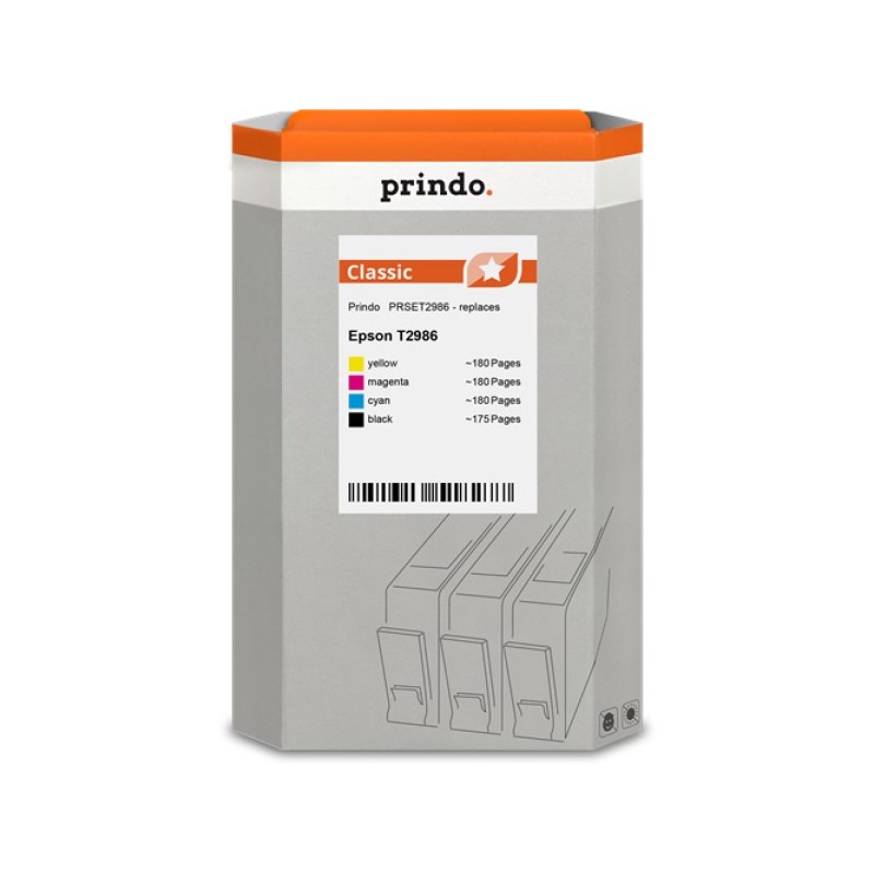 ORIGINAL Prindo Multipack nero / ciano / magenta / giallo PRSET2986 Classic