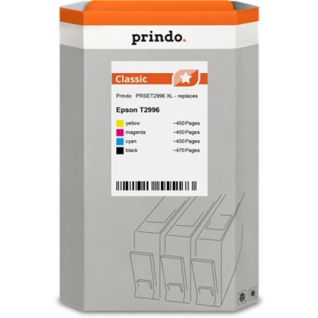ORIGINAL Prindo Multipack nero / ciano / magenta / giallo PRSET2996 Classic XL