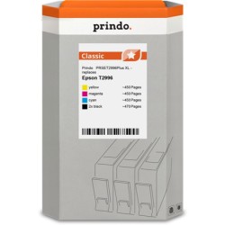 ORIGINAL Prindo Multipack nero / ciano / magenta / giallo PRSET2996Plus Classic XL compatibile per Epson 2x T2991 + 1x T2992 + 1