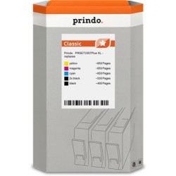 ORIGINAL Prindo Multipack nero / ciano / magenta / giallo PRSET3357Plus Classic XL compatibile per Epson 2x T3351 + 1x T3361 + 1