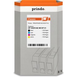 ORIGINAL Prindo Multipack nero / ciano / magenta / giallo PRSHP3HZ51AE MCVP Classic XL