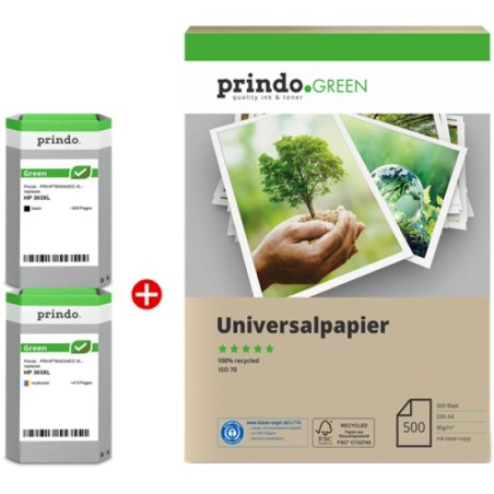 ORIGINAL Prindo Value Pack nero / differenti colori PRSHP3YN10AEG MCVP Green XL ~1015 Seiten