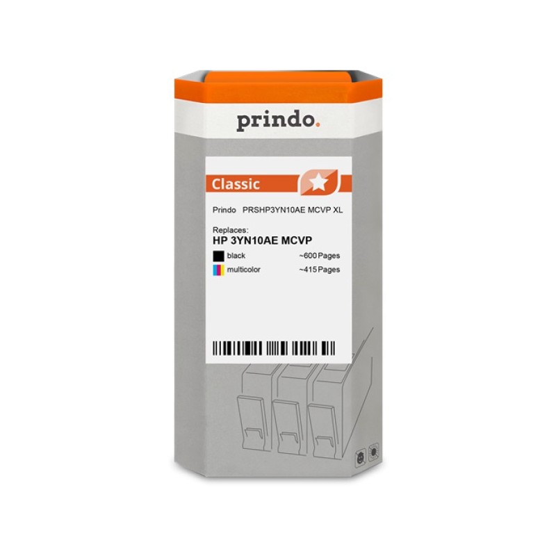 ORIGINAL Prindo Multipack nero / differenti colori PRSHP3YN10AE MCVP Classic XL Prindo Classic: l'alternativa premium, piena fun