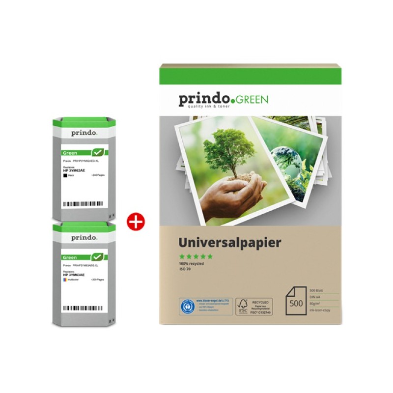 ORIGINAL Prindo Value Pack nero / differenti colori PRSHP6ZA94AEG MCVP Green XL ~440 Seiten