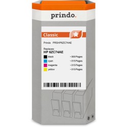 ORIGINAL Prindo Multipack nero / ciano / magenta / giallo PRSHP6ZC74AE Classic ~1245 Seiten