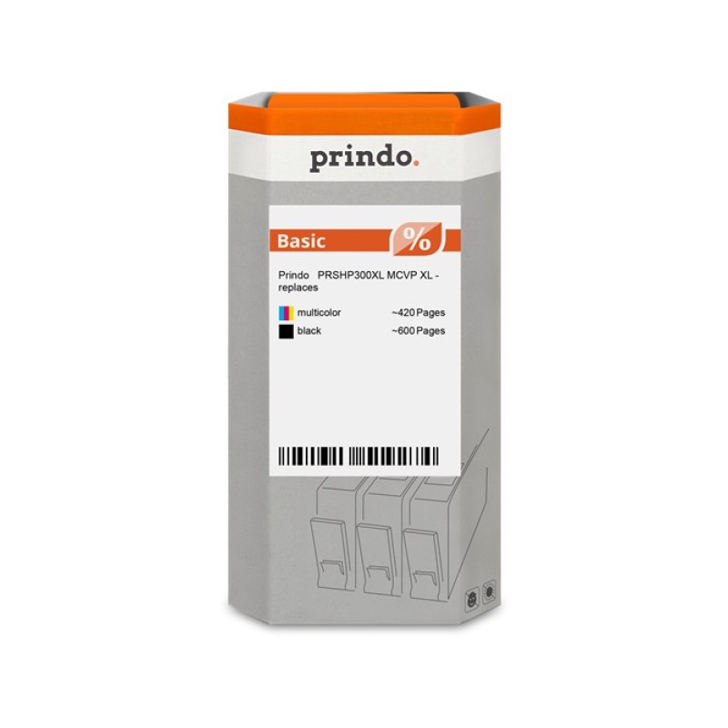 ORIGINAL Prindo Multipack nero / differenti colori PRSHP300XL MCVP Basic XL