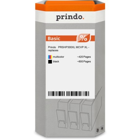 ORIGINAL Prindo Multipack nero / differenti colori PRSHP300XL MCVP Basic XL