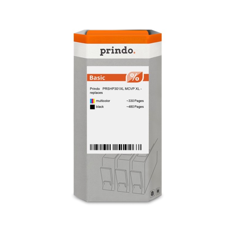 ORIGINAL Prindo Multipack nero / differenti colori PRSHP301XL MCVP Basic XL